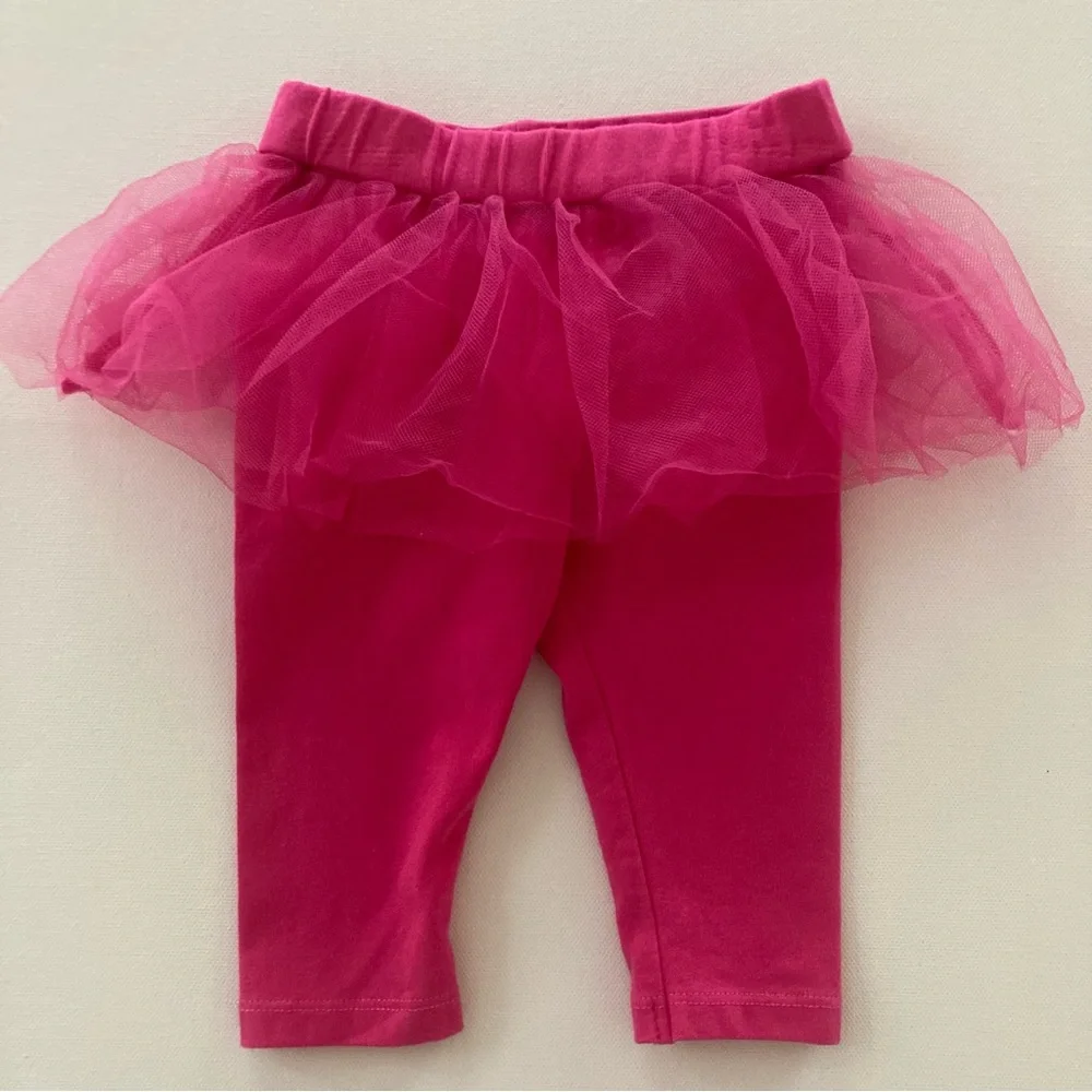 Gymboree Baby Girl 3-6 Months Flamingo Top Floral Sweater Tutu Pant Set Outfit
